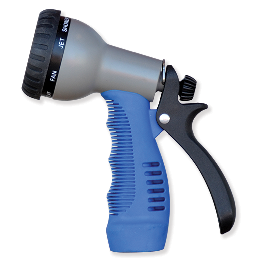 garden hose fan spray nozzle Nine Pattern Nozzle with Comfort Grip – HoseCoil